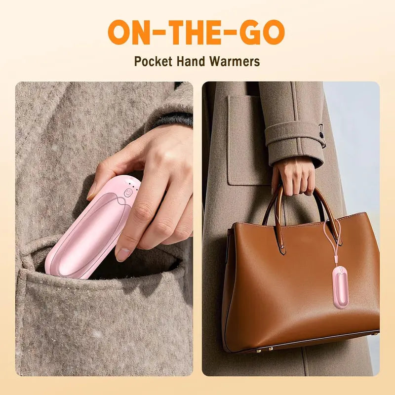 GlowPalm Luxury Rechargeable Hand Warmer – 2 Pack