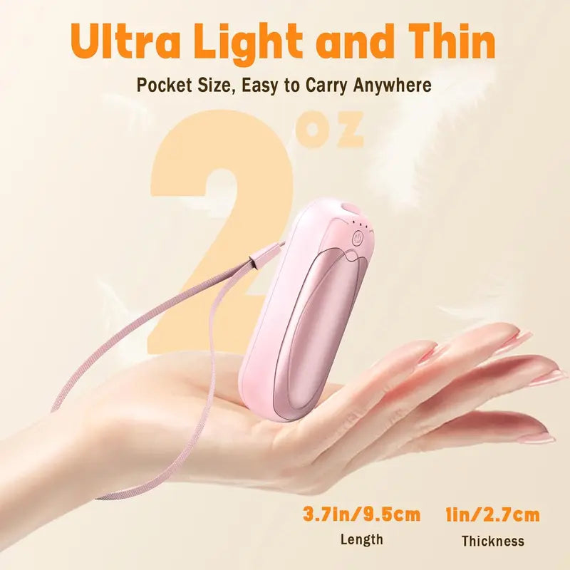 GlowPalm Luxury Rechargeable Hand Warmer – 2 Pack