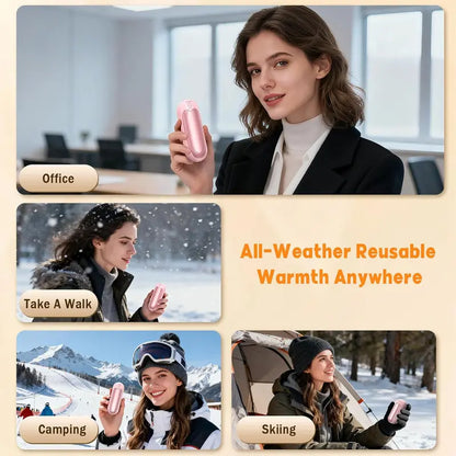 GlowPalm Luxury Rechargeable Hand Warmer – 2 Pack